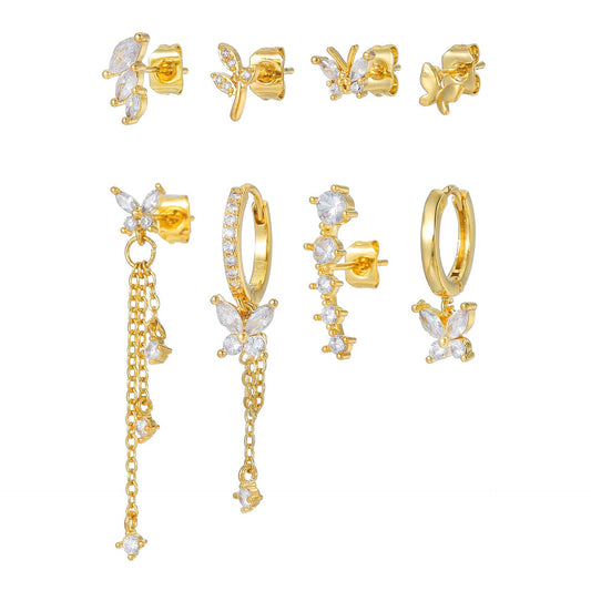 Butterfly Sparkle Stud Set