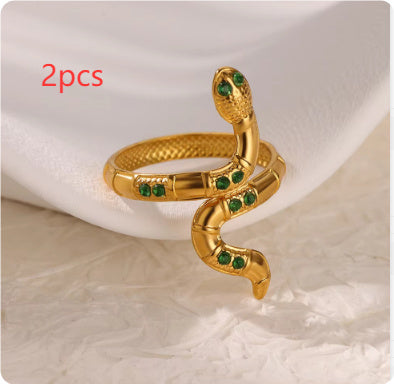 Green Gem Ring Collection