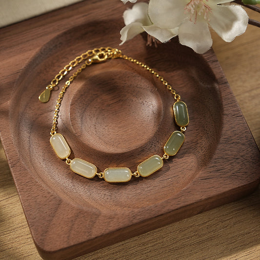 Jade Link Bracelet