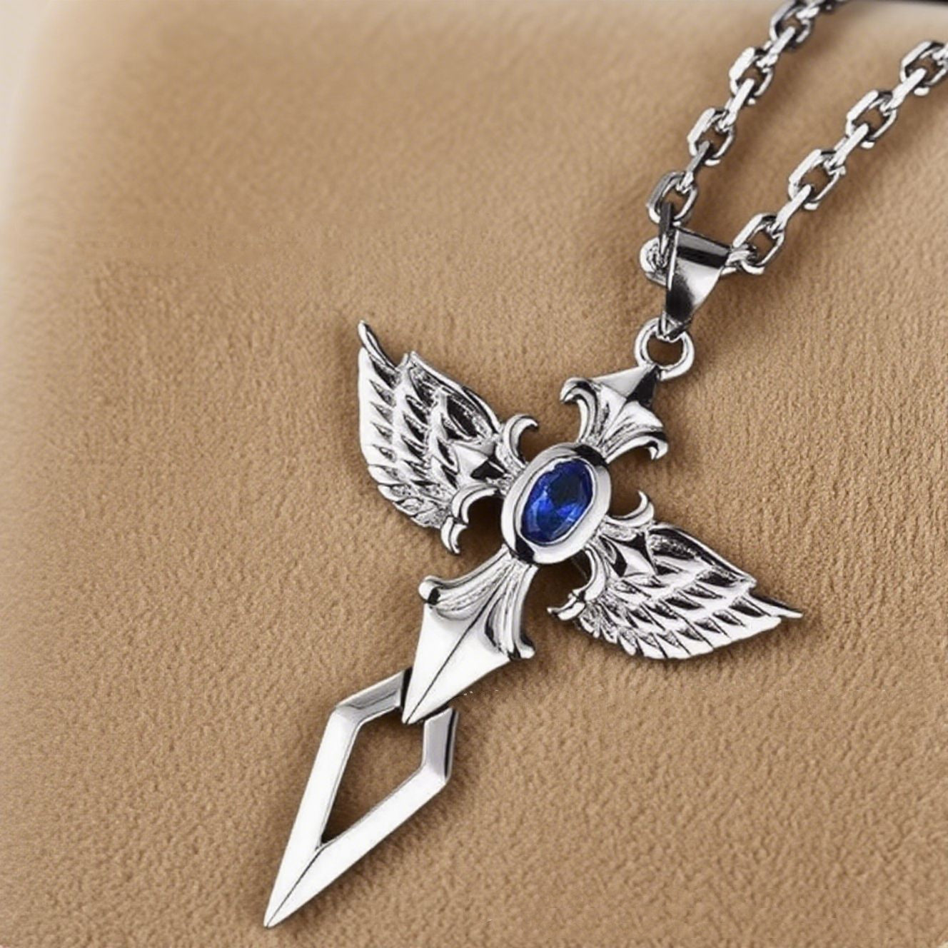 Sapphire Wing Pendant