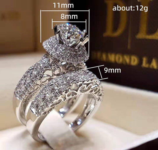 Eternity Halo Bridal Set