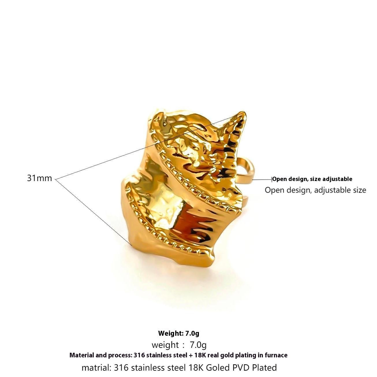 Gold Shell Rings