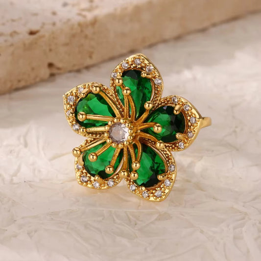 Green Gem Ring Collection