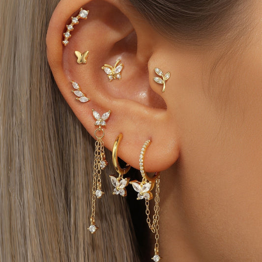 Butterfly Sparkle Stud Set