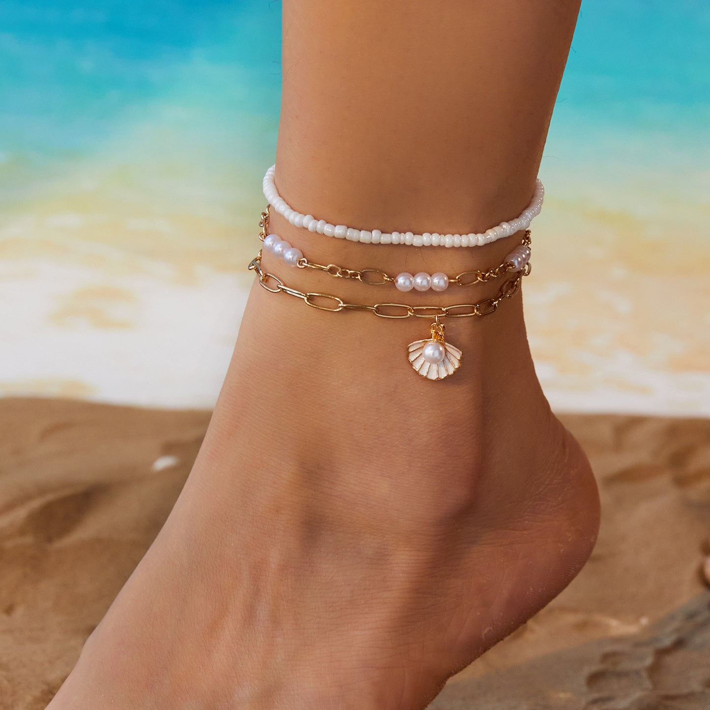 Seashell Anklet