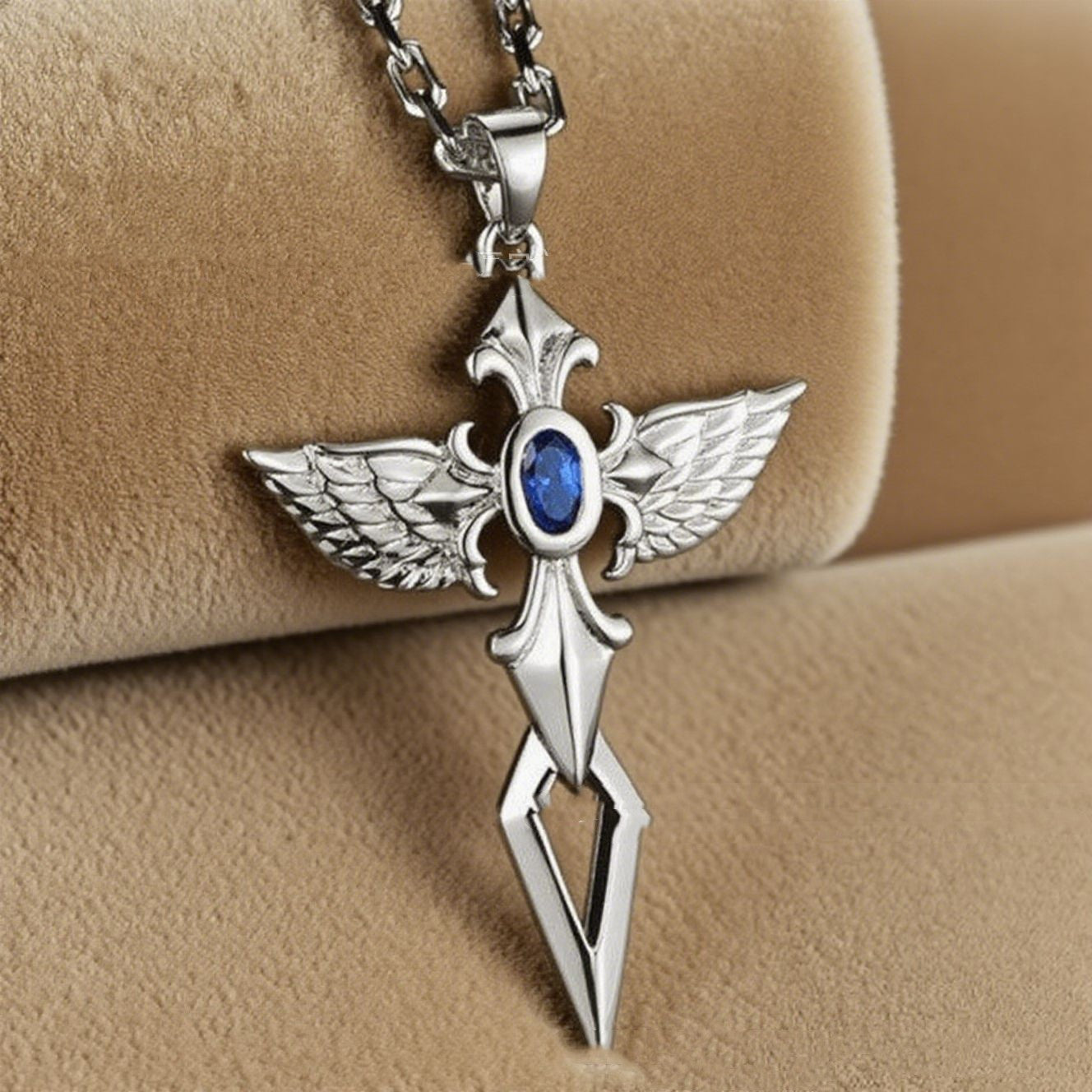 Sapphire Wing Pendant