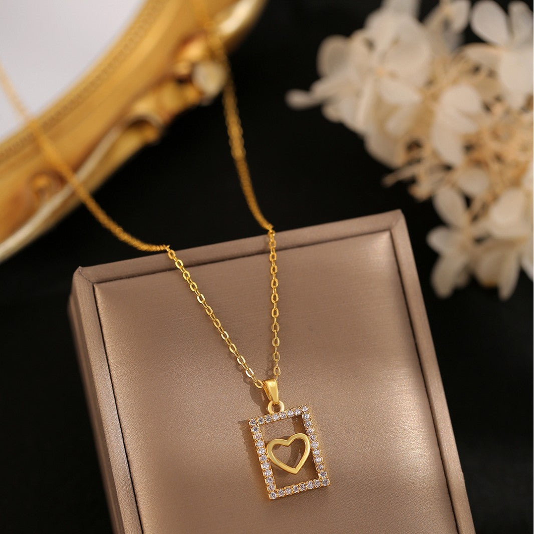 Heart Frame Necklace