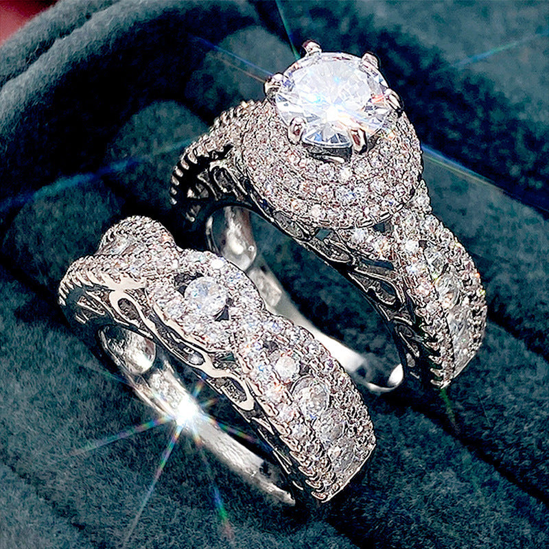 Eternity Halo Bridal Set