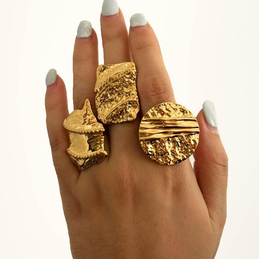 Gold Shell Rings