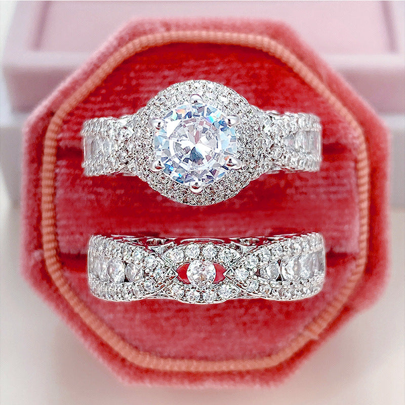 Eternity Halo Bridal Set