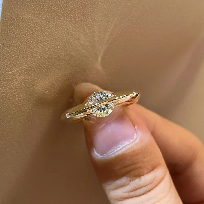 Celestial Orbit Twist Ring