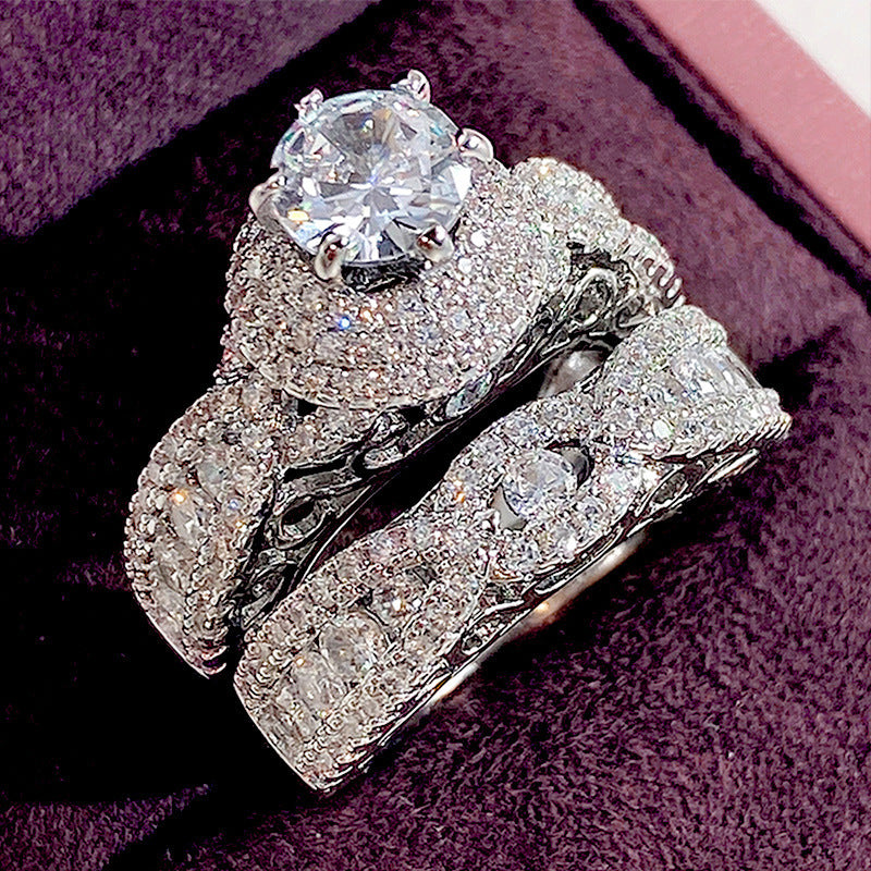 Eternity Halo Bridal Set