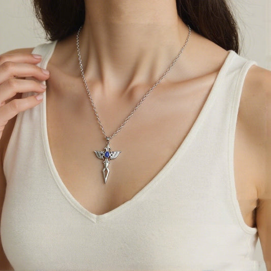 Sapphire Wing Pendant