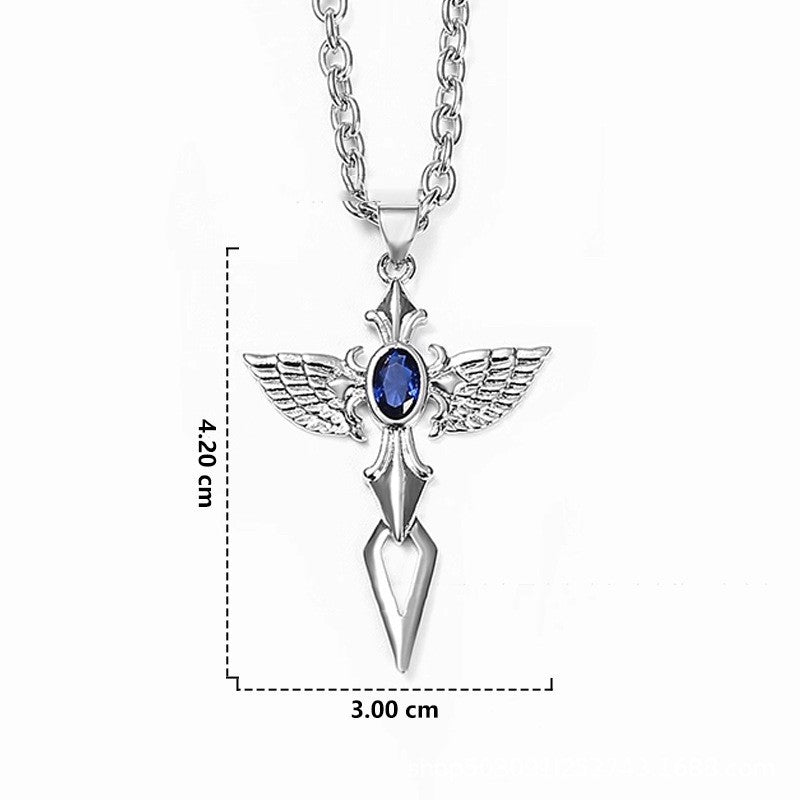 Sapphire Wing Pendant