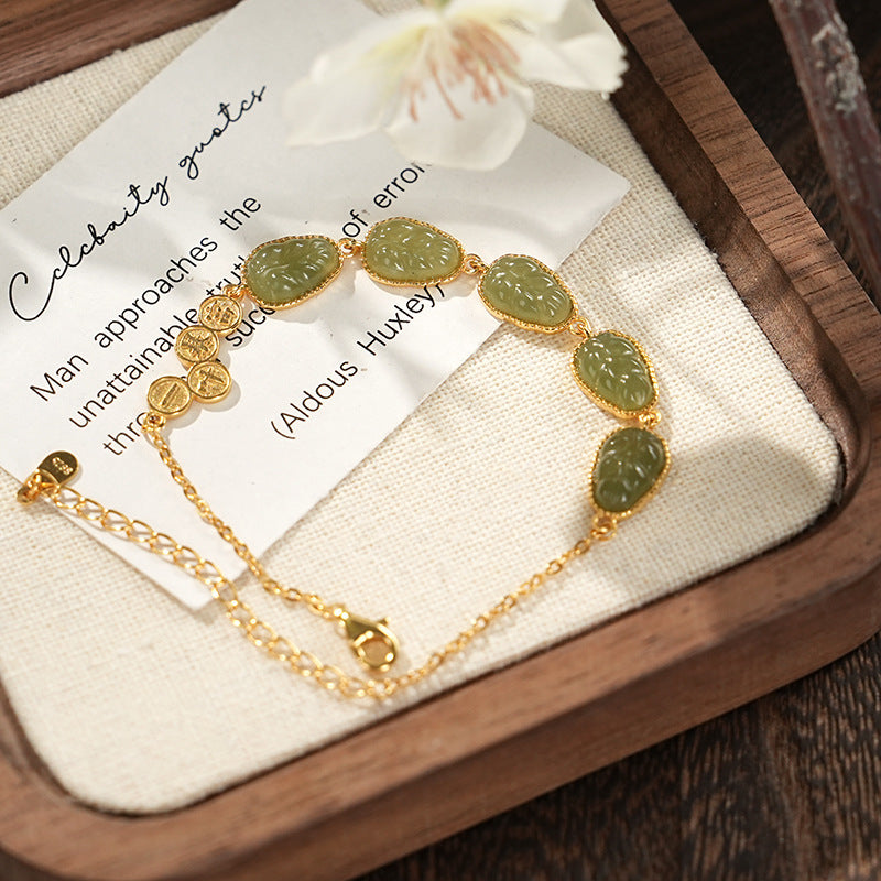 Jade Link Bracelet