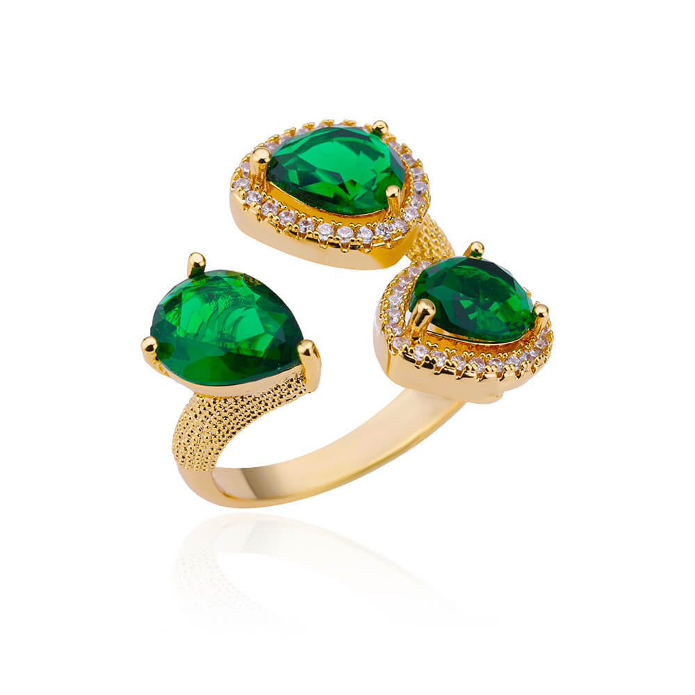 Green Gem Ring Collection