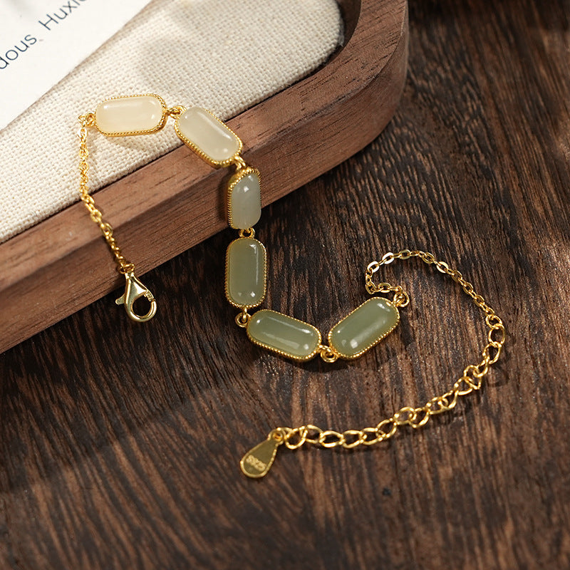 Jade Link Bracelet